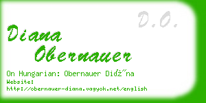 diana obernauer business card